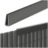 Kate, profiil 100 cm PVC-kattele rõdule, terrassile, aiale, tumehall