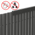 Kate, profiil 100 cm PVC-kattele rõdule, terrassile, aiale, tumehall