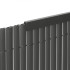 Kate, profiil 100 cm PVC-kattele rõdule, terrassile, aiale, tumehall