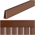 Kate, 100 cm profiil PVC maskeeriva katte jaoks rõdule, terrassile, aiale, pruun