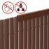 Kate, 100 cm profiil PVC maskeeriva katte jaoks rõdule, terrassile, aiale, pruun