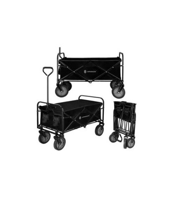 Kokkupandav matkakäru Springos GA0084, 80 kg, 105 l, must
