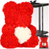 Springos HA7225 punane roosikaru valge südame ja kinkekarbiga, 36 cm