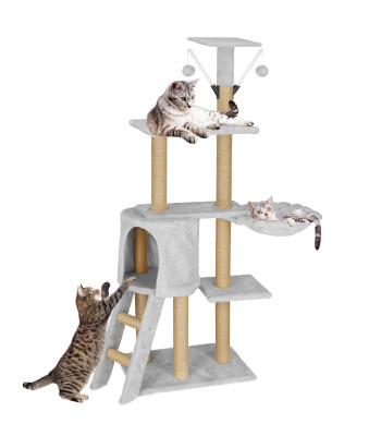 Mitmetasandiline kassimaja hall, Springos PA1042, 136 cm