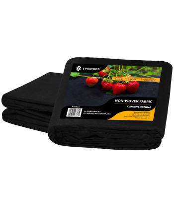 Umbrohutõrje agrotextiil, must, Springos AG0023, 50g/m2, 3,2x10 m