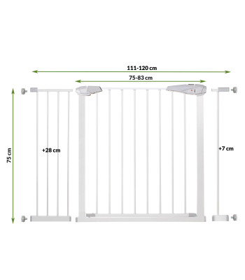 Turvavärav Springos SG00001AC, 76-120 cm