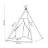 Tipi telk Springos TIP03 hall