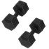 Kuusnurksed hantlid Springos FA1065, 2 x 10kg