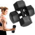 Kuusnurksed hantlid Springos FA1065, 2 x 10kg