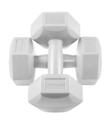 Kuusnurksed hantlid Springos FA1035, 2 x 4 kg