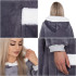 Suur kapuutsiga tekk – hoodie blanket, hall, oversize, Springos HA7328