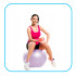 Treeningpall pumbaga, Springos FB0011, 65 cm
