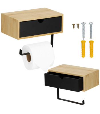 WC-paberihoidik riiuliga Springos HA7332
