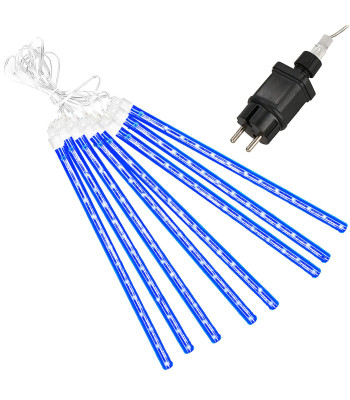 Sinine jääpurikavalguskett – CL1215 ICEL METEORS 144 LED, 8 tk