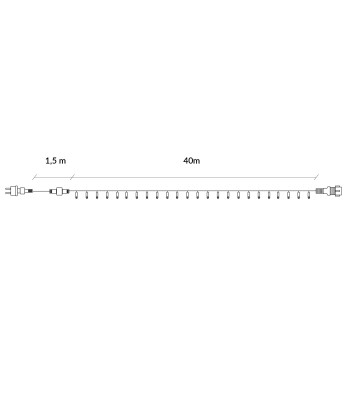 Jõuluvalgustik Springos® FLASH 500 LED CL0529, 41,5 m