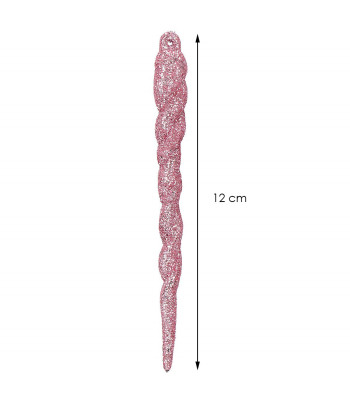 Jõulukaunistused, roosad ja läikivad – Springos CA0863, 12 cm, 10 tk