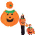 Halloweeni kõrvitsakostüüm mütsiga, 2-osaline, Springos HA5223