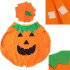 Halloweeni kõrvitsakostüüm mütsiga, 2-osaline, Springos HA5223