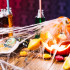 Halloweeni dekoratiivne ämblikuvõrk kahe ämblikuga, Springos HA5229, 20 g, 1,9 m