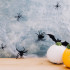 Halloweeni dekoratiivne ämblikuvõrk kahe ämblikuga, Springos HA5229, 20 g, 1,9 m