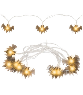 Halloweeni valguskaunistus nahkhiirtega, 10 LED-lampi Springos CL4062