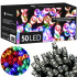 Akutoitel LED-valguskett, mitmevärviline, 50 LED-i, CL4029, 5 m