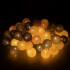 Cotton Balls dekoratiivne elektritoitega valguskett, grafiitvalged, Springos CL0155, 50 LED
