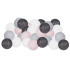 Cotton Balls dekoratiivne elektritoitega valguskett, grafiitvalged, Springos CL0155, 50 LED