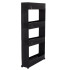 Ratastel riiulikapp Springos HA1017, must, 101,5 × 54 × 12,5 cm