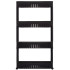 Ratastel riiulikapp Springos HA1017, must, 101,5 × 54 × 12,5 cm