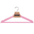 Puidust riidepuud, 3 tk, puuderroosa, Springos HG0006, 43 × 21,5 cm, 13 mm