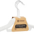 HG0043 valged seemisnahast riidepuud, 3 tk – 43,5 × 23 × 1 cm
