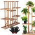 Puidust lillealus Springos 119 cm lillealus 9 riiuliga