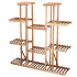 Puidust lillealus Springos 119 cm lillealus 9 riiuliga