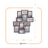 Fotoraam 12 fotole, must PF0005 12