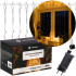 Dekoratiivne mikro-LED-valguskett, 400 LED-i – CL0097, 2 x 2 m