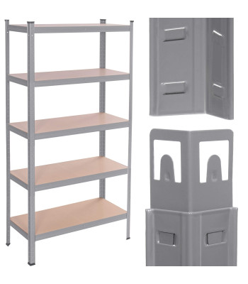Metallist riiul Springos HA5262 180 x 90 x 40 cm