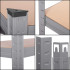 Metallriiul Springos HA5263 150 x 75 x 30 cm