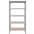 Metallist riiul Springos HA5262 180 x 90 x 40 cm