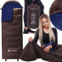 Kapuutsiga 2in1 turismimagamiskott Springos CS0121 220x80 cm