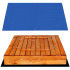 Suletav liivakast pinkide, presendi ja fliisiga Springos SB120SET 120x120 cm