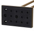 Käterätikuhoidja, kuldne, Springos HG0066, 80,5 x 30 x 20cm