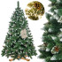 Kunstlik jõulupuu Premium Royal Trees Springos lumine teemantmänd koonustega CT0192 240 cm