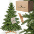 Kunstlik jõulupuu Premium Royal Trees kuusk puidust statiiviga, 180 cm, Springos CT0194