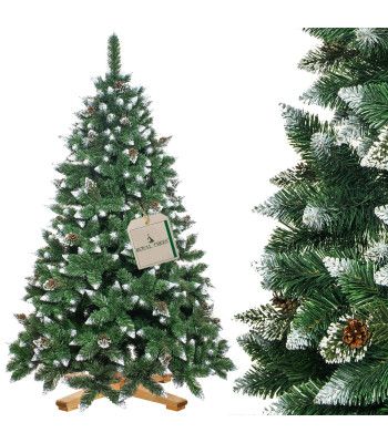 Kunstlik jõulupuu, lumine teemantmänd käbidega, Royal Trees Premium Diamond Pine Springos CT0191, 220 cm