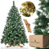 Kunstlik jõulupuu, lumine teemantmänd käbidega, Royal Trees Premium Diamond Pine Springos CT0191, 220 cm