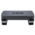 Fitness-step Springos, must, grafiit ja hall, 3-astmeline, FA0203, 10 cm / 15 cm / 20 cm