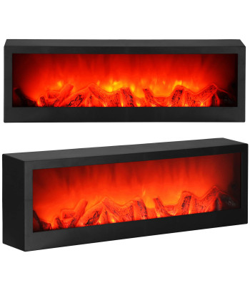 Dekoratiivne kamin-lamp, must, USB LED, Springos CL0863, 60x10x19,5 cm