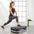 Fitness-step Springos, must, grafiit ja hall, 3-astmeline, FA0203, 10 cm / 15 cm / 20 cm