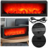 Dekoratiivne kamin-lamp, must, USB LED, Springos CL0863, 60x10x19,5 cm